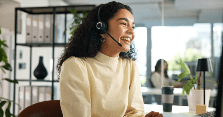 Call center worker